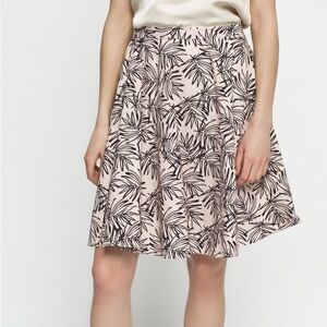 Maison Scotch La Femme Selon Marie. Scotch & Soda Palm print A-line cotton skirt